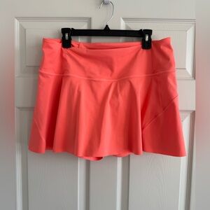 Athleta Bright Coral Tennis Skort